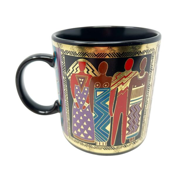 Laurel‎ Burch VTG Vintage 1988 Tribal Spirit Tea Coffee Mug Cup Ceramic Japan - Picture 1 of 4